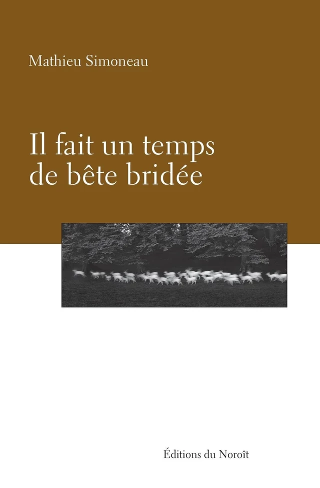 Il fait un temps de bête bridée - Mathieu Simoneau - Éditions du Noroît