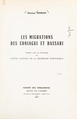 Les migrations des Coniagui et Bassari