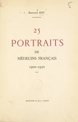 25 portraits de médecins français