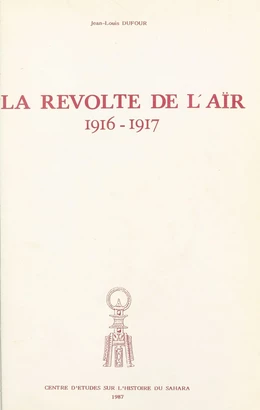 La révolte de l'Aïr