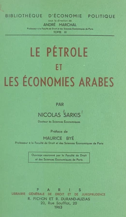 Le pétrole et les économies arabes