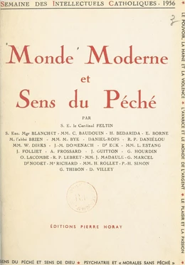 Monde moderne et sens du péché