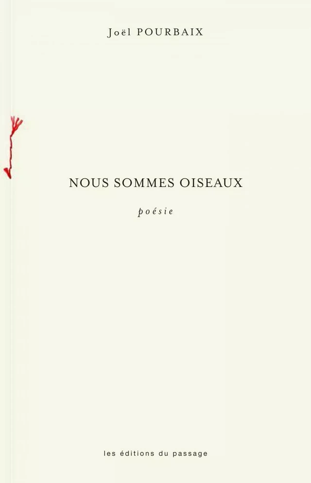 Nous sommes oiseaux - Joël Pourbaix - Du Passage