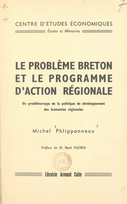 Le problème breton et le programme d'action régionale