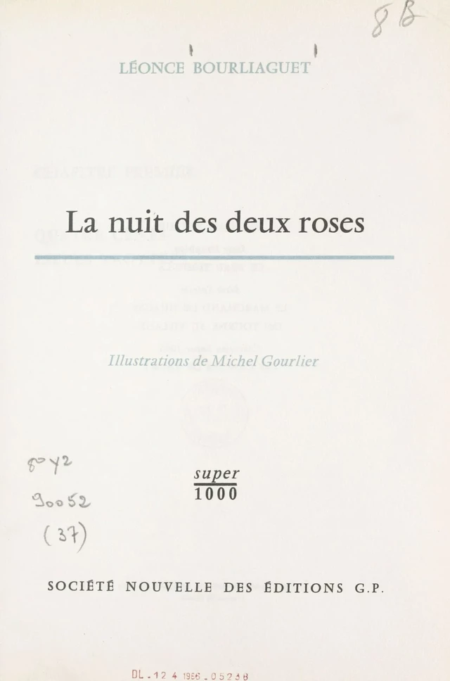 La nuit des deux roses - Léonce Bourliaguet - FeniXX réédition numérique