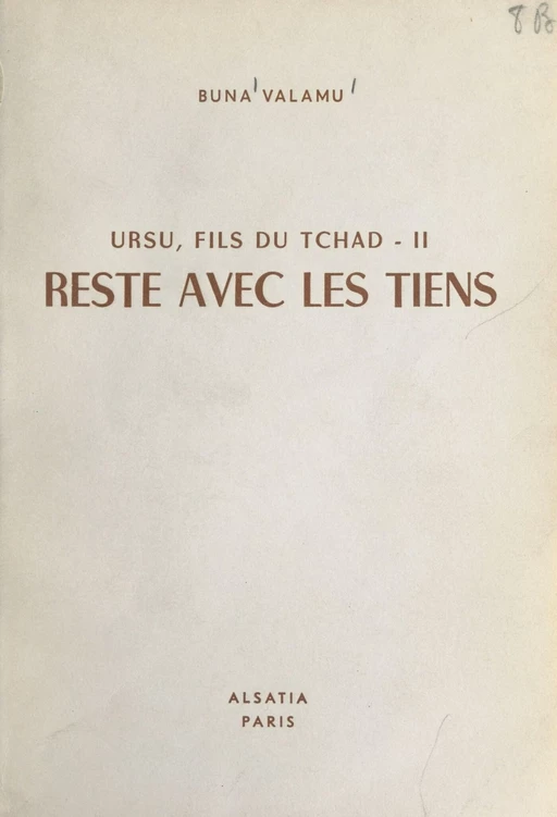 Ursu : fils du Tchad (2) - Buna Valamu - FeniXX réédition numérique