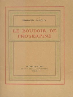 Le boudoir de Proserpine