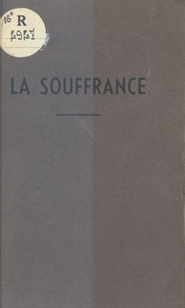 La souffrance