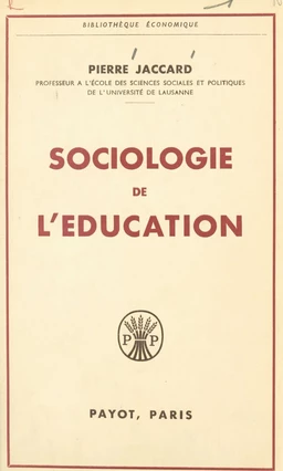 Sociologie de l'éducation