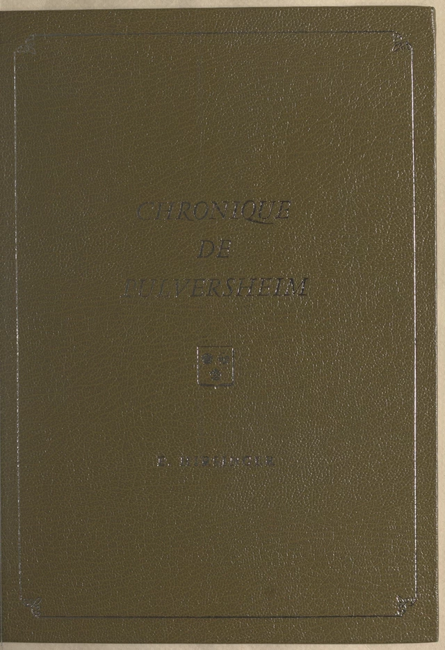 Pulversheim - Ewald Hirsinger - FeniXX réédition numérique