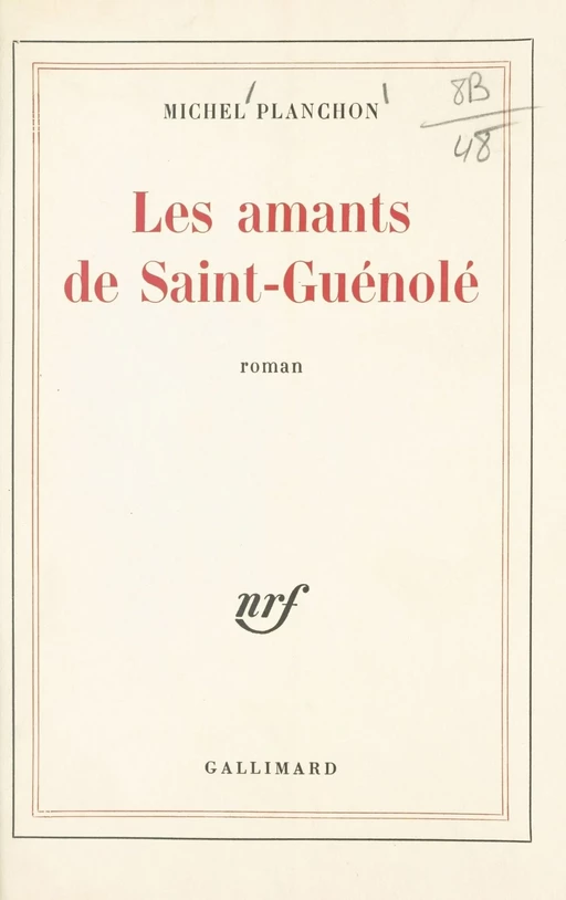 Les amants de Saint-Guénolé - Michel Planchon - FeniXX réédition numérique