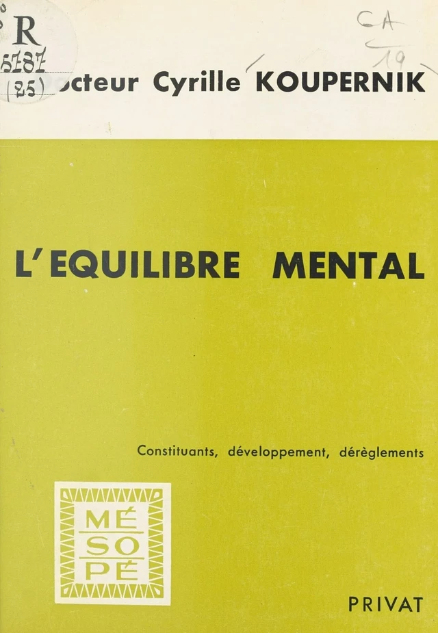 L'équilibre mental - Cyrille Koupernik - FeniXX réédition numérique