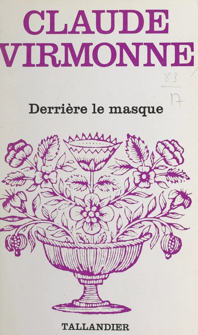 Derrière le masque - Claude Virmonne - FeniXX réédition numérique