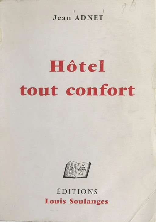 Hôtel tout confort - Jean Adnet - FeniXX réédition numérique