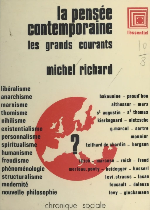 La pensée contemporaine : les grands courants - Michel Richard - FeniXX réédition numérique