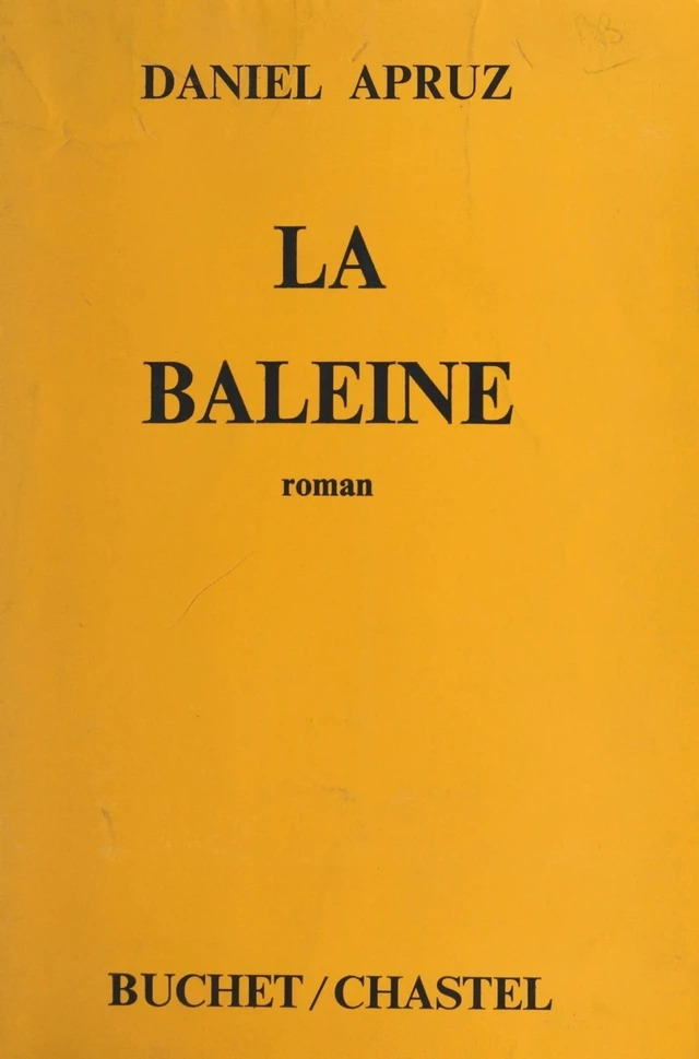 La baleine - Daniel Apruz - FeniXX réédition numérique