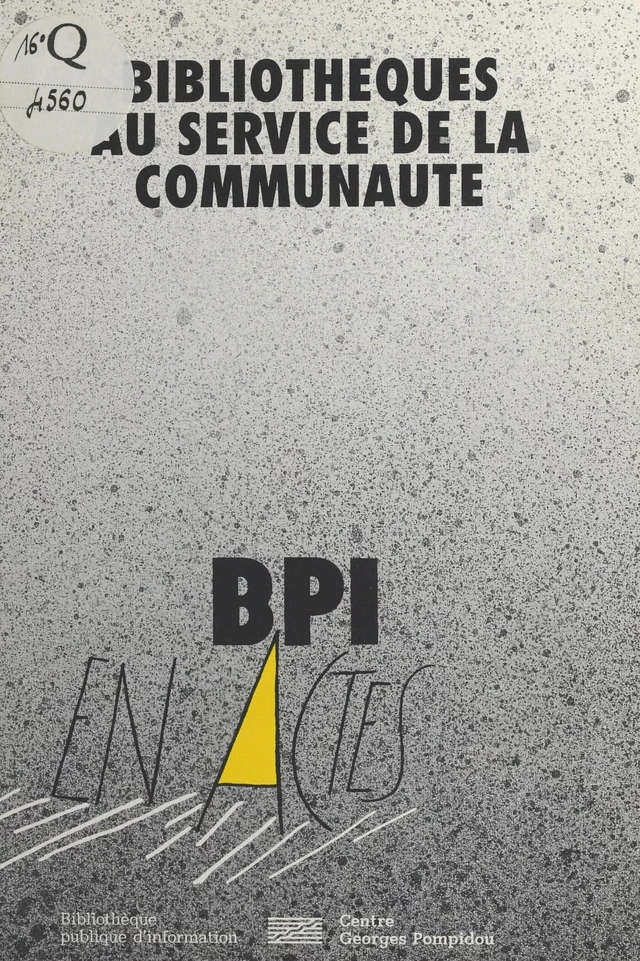 Bibliothèques au service de la communauté - Abdelwahled Allouche, Dominique Arot - FeniXX réédition numérique