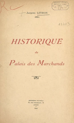 Historique du palais des marchands