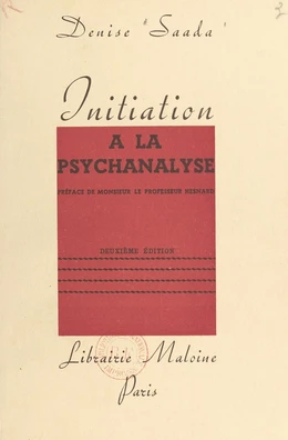 Initiation à la psychanalyse