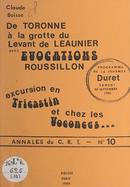 De Toronne à la grotte du Levant de Leaunier avec Évocations Roussillon