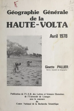 Géographie générale de la Haute-Volta