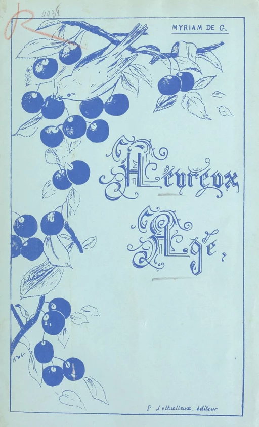 Heureux âge - Myriam de G. - FeniXX réédition numérique