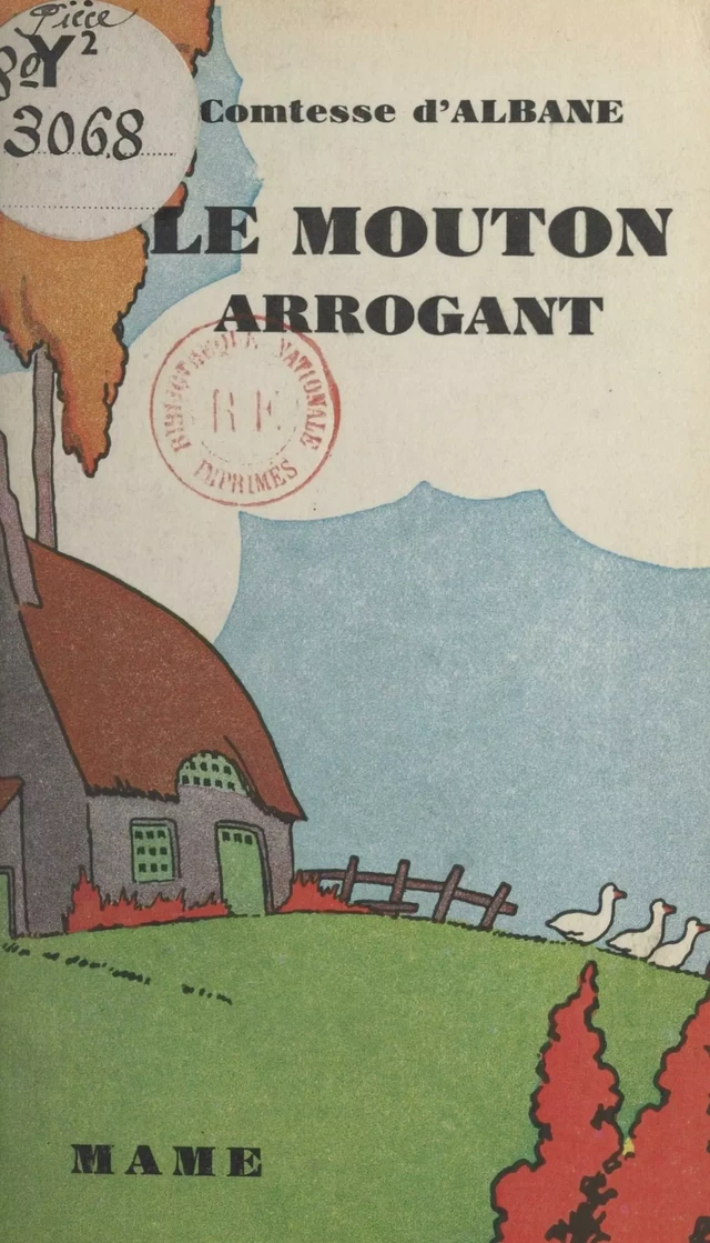 Le mouton arrogant -  Comtesse d'Albane - FeniXX réédition numérique