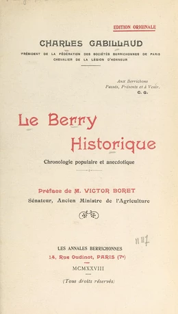 Le Berry historique