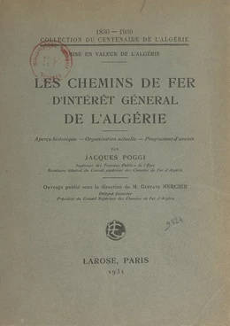 Les chemins de fer d'intérêt général de l'Algérie