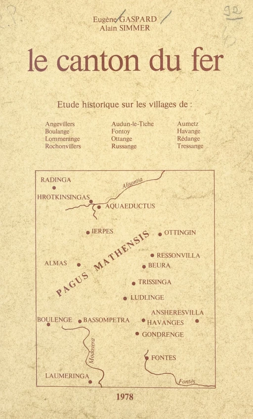 Le canton du fer - Eugène Gaspard, Alain Simmer - FeniXX réédition numérique