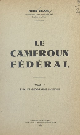 Le Cameroun fédéral (1)