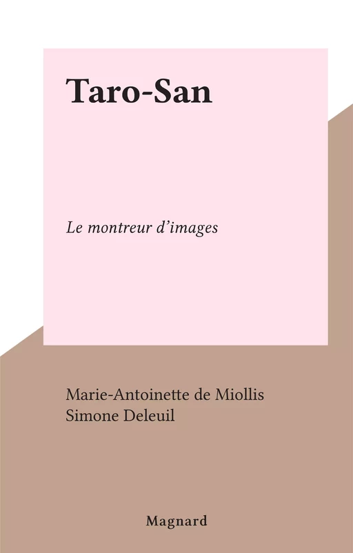 Taro-San - Marie-Antoinette de Miollis - FeniXX réédition numérique