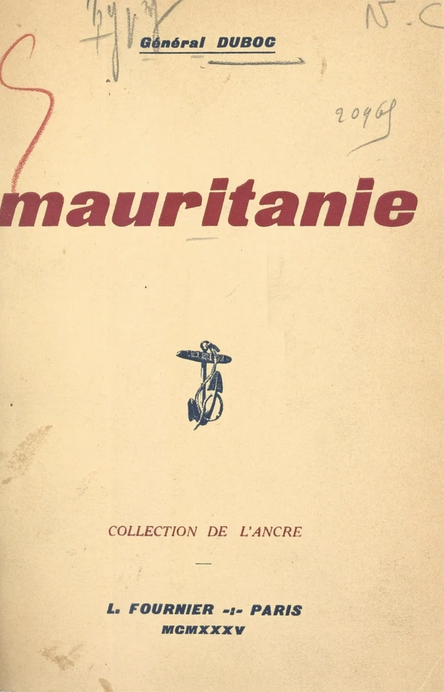 Mauritanie -  Duboc - FeniXX réédition numérique