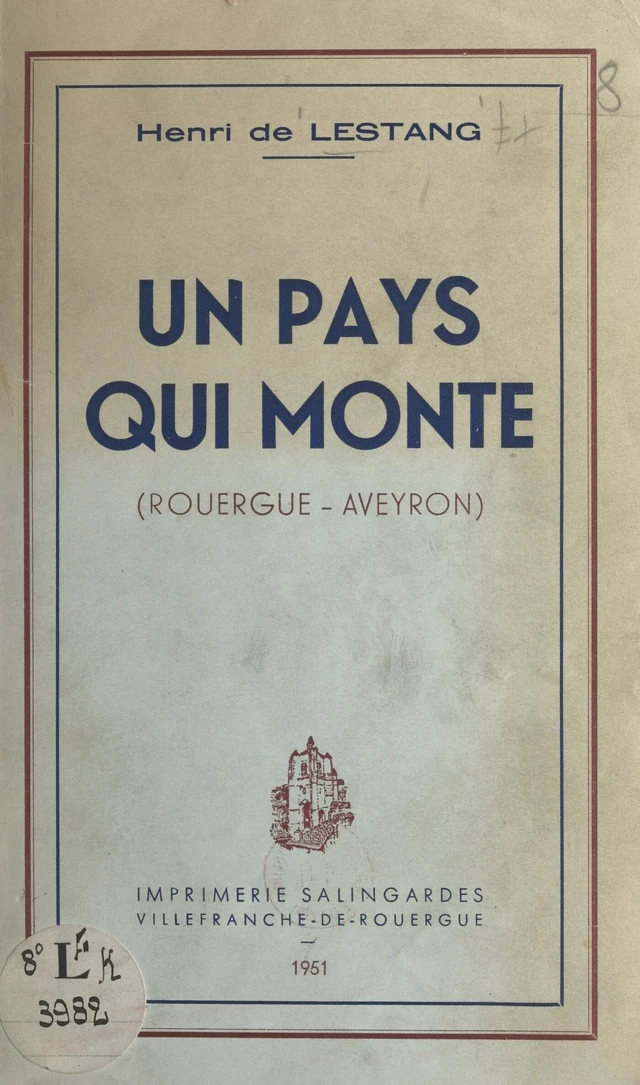 Un pays qui monte - Henri de Lestang - FeniXX réédition numérique