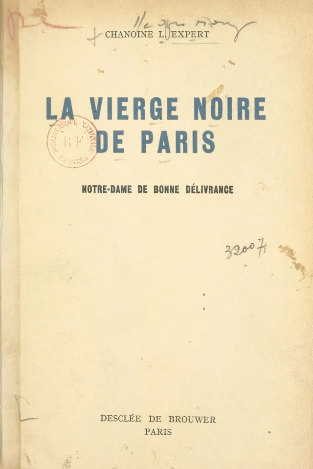 La Vierge noire de Paris - L. Expert - FeniXX réédition numérique