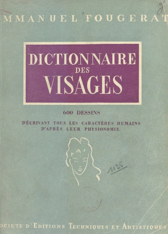 Dictionnaire des visages - Emmanuel Fougerat - FeniXX réédition numérique