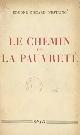 Le chemin de la pauvreté