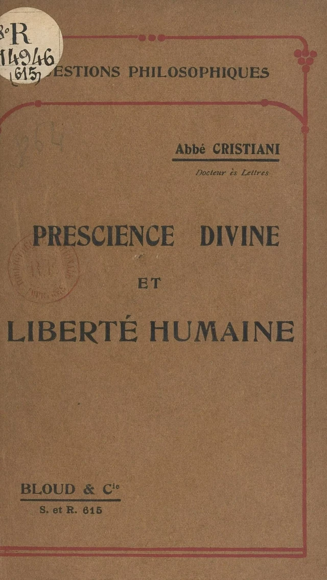 Le concept d'éternité - Léon Cristiani - FeniXX réédition numérique