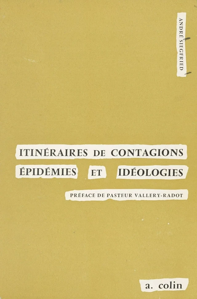 Itinéraires de contagions - André Siegfried - FeniXX réédition numérique