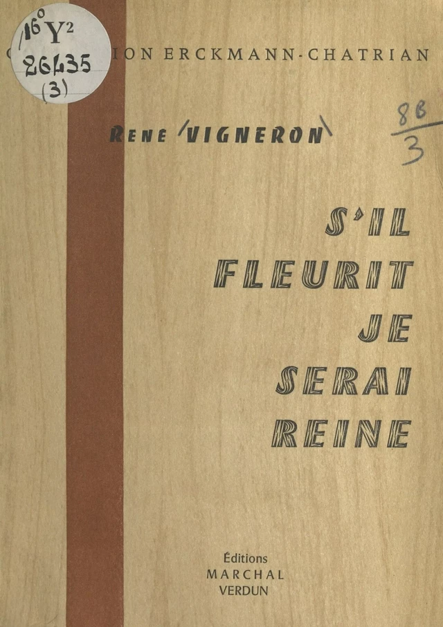 S'il fleurit je serai reine - René Vigneron - FeniXX réédition numérique