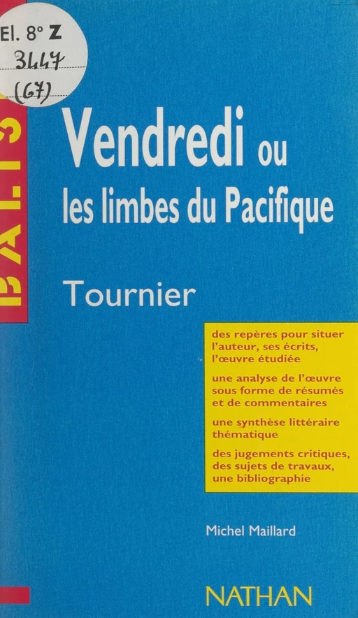 Vendredi ou Les limbes du Pacifique - Michel Maillard - FeniXX réédition numérique