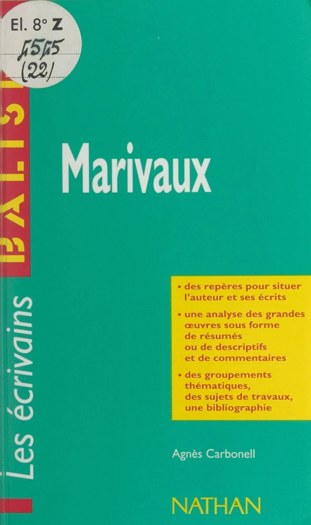 Marivaux - Agnès Carbonell - FeniXX réédition numérique