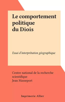 Le comportement politique du Diois