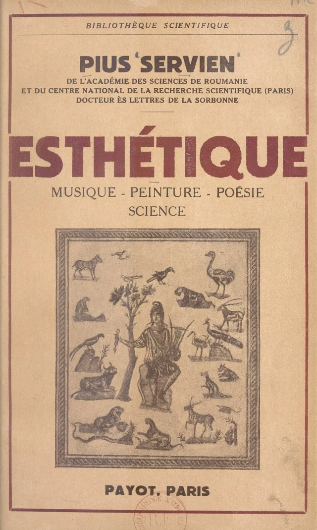 Esthétique - Pius Servien - FeniXX réédition numérique