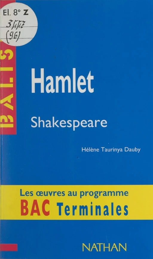 Hamlet - Hélène Taurinya Dauby - FeniXX réédition numérique