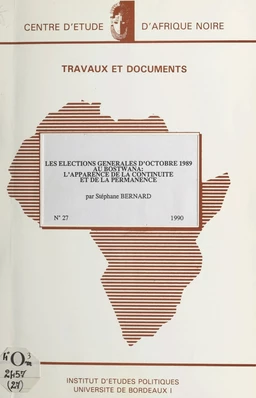 Les élections générales d'octobre 1989 au Botswana