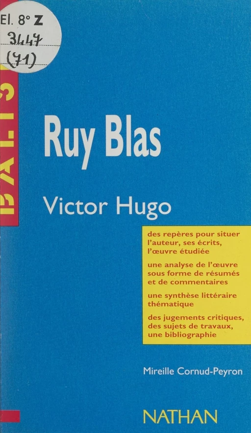 Ruy Blas - Mireille Cornud - FeniXX réédition numérique