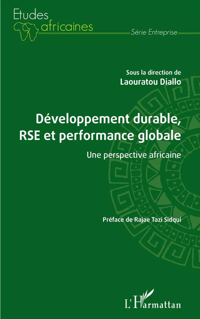 Développement durable, RSE et performance globale - Laouratou Diallo - Editions L'Harmattan