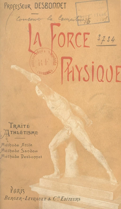 La force physique - Edmond Desbonnet - FeniXX réédition numérique