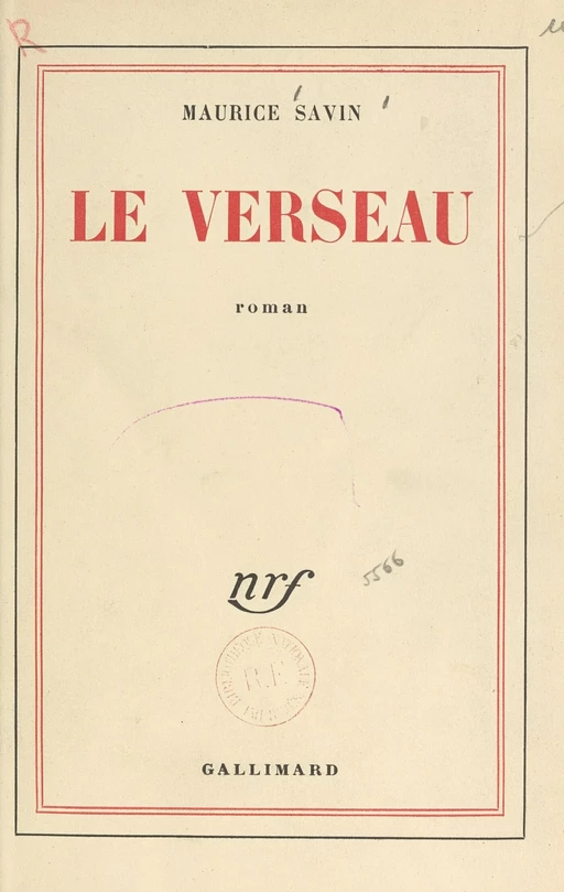 Le Verseau - Maurice Savin - FeniXX réédition numérique